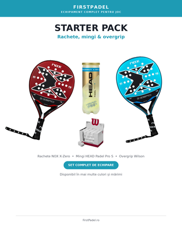 Starter Pack – Nox X-Zero + Overgrip Wilson +2x Mingi Head